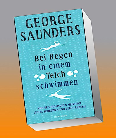 Bei Regen in einem Teich schwimmen