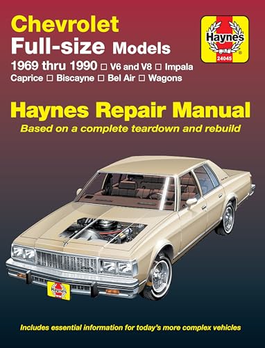 Haynes Chevrolet Full-Size Sedans, 1969-1990 Manual (Haynes Manuals)